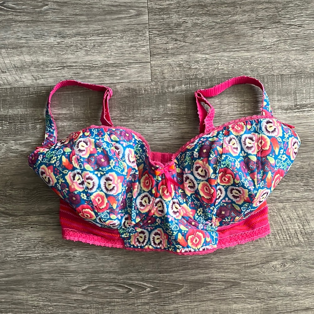 Freya 34G Floral Tropical Bra